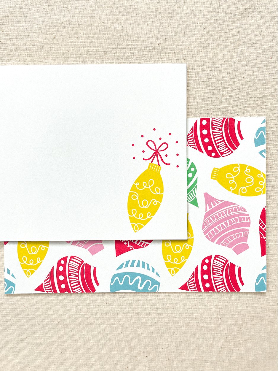 Ornaments Flat Cards | Set of 10