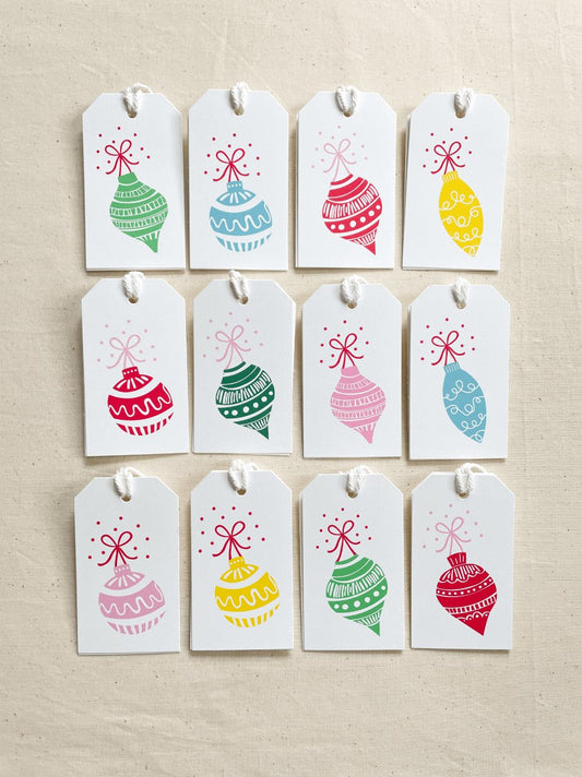 Holiday Ornaments Gift Tags