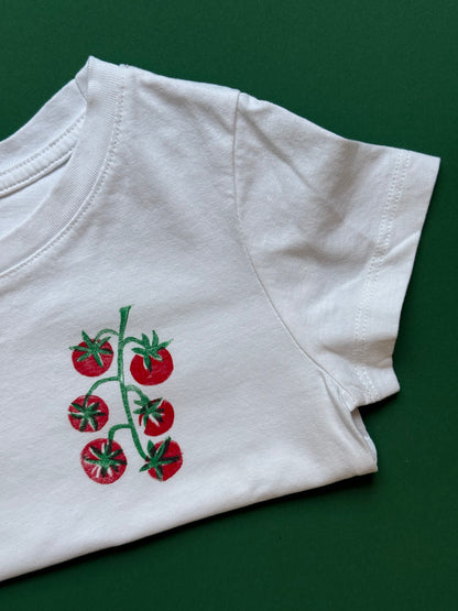 Vine Ripe Tomato Block Print Kid’s T-Shirt | 2T