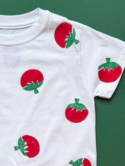Scattered Tomatoes Block Print Kid’s T-Shirt
