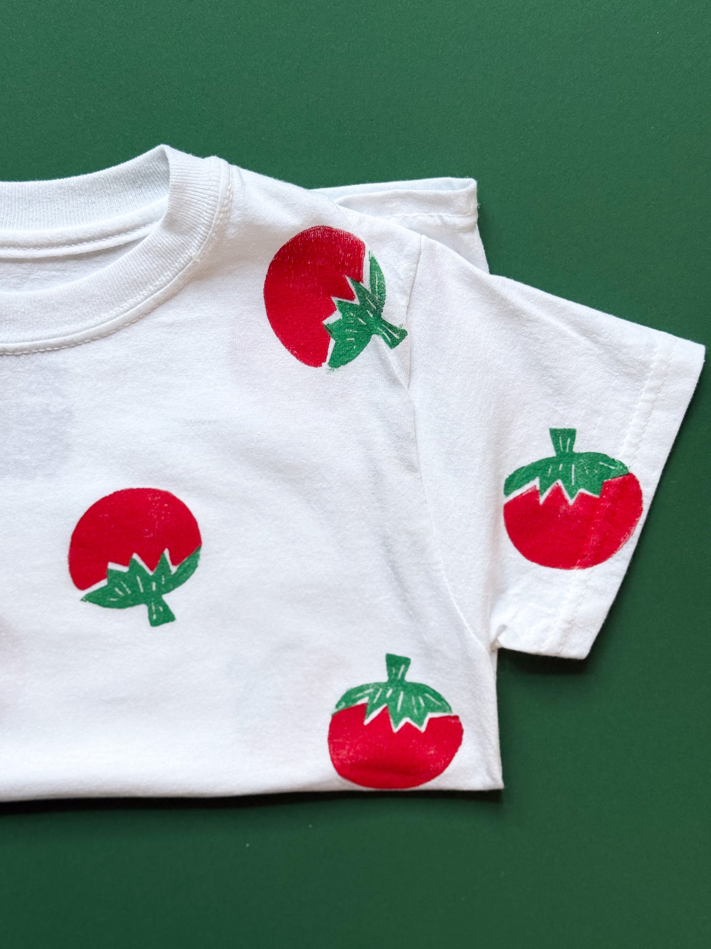 Scattered Tomatoes Block Print Kid’s T-Shirt