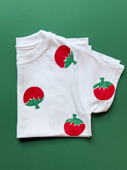 Scattered Tomatoes Block Print Kid’s T-Shirt