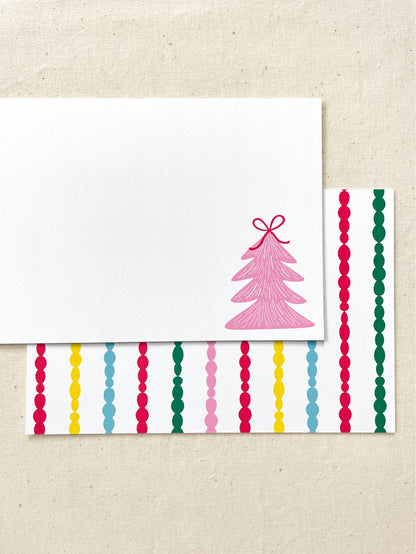 Christmas Trees Flat Cards | Set of 10