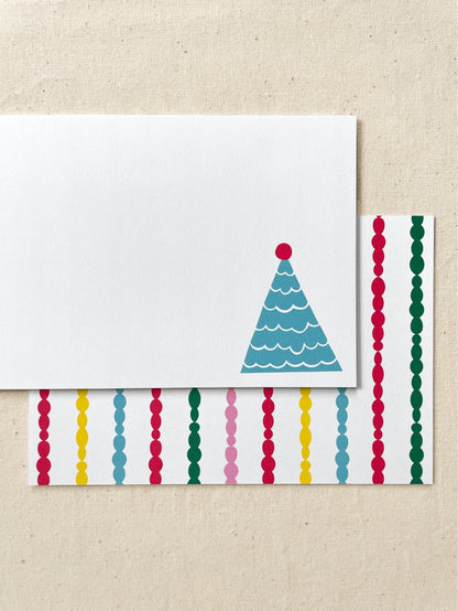 Christmas Trees Flat Cards | Set of 10