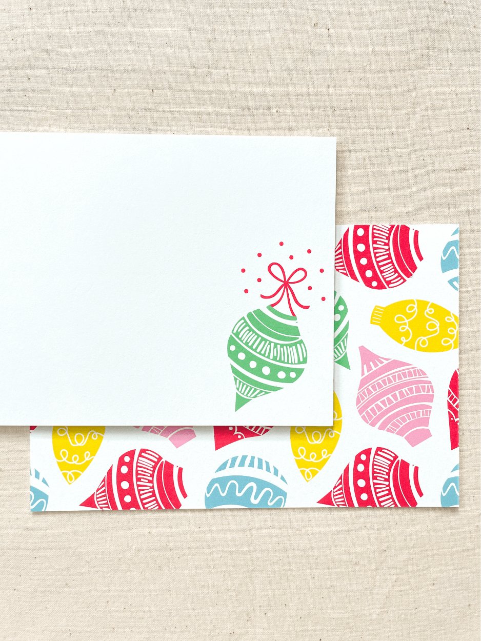 Ornaments Flat Cards | Set of 10