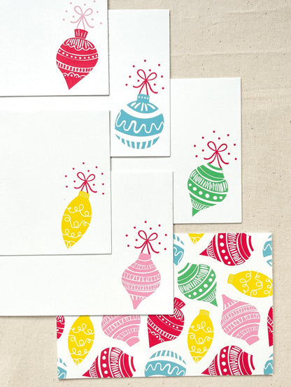 Ornaments Flat Cards | Set of 10