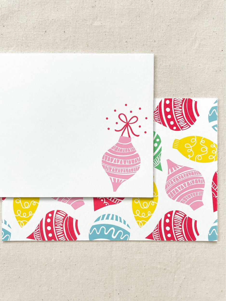 Ornaments Flat Cards | Set of 10