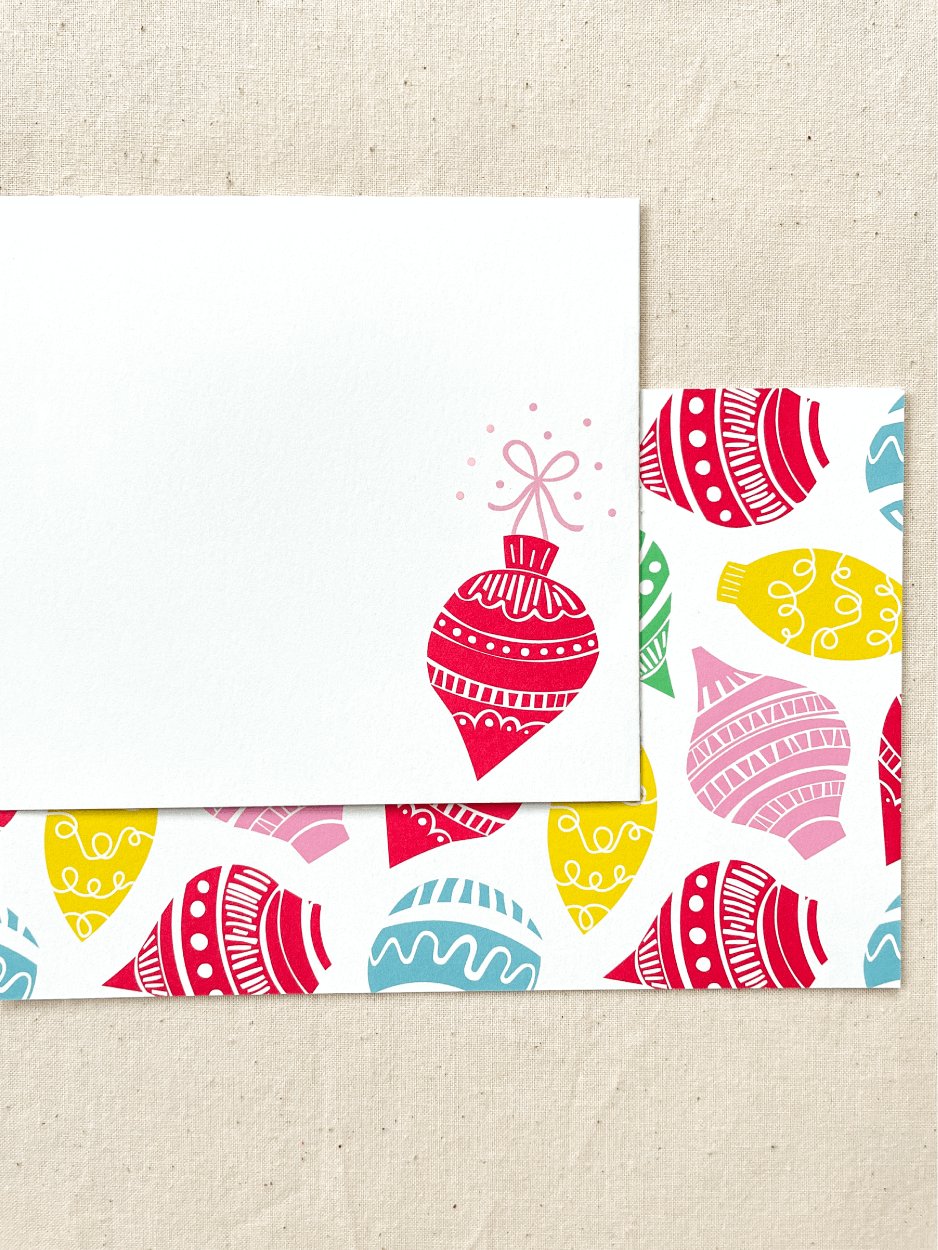 Ornaments Flat Cards | Set of 10