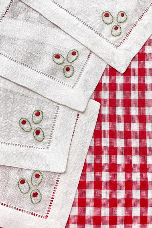 Olive Trio Cocktail Napkins