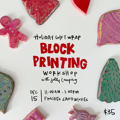 Holiday Paper Block Printing Workshop