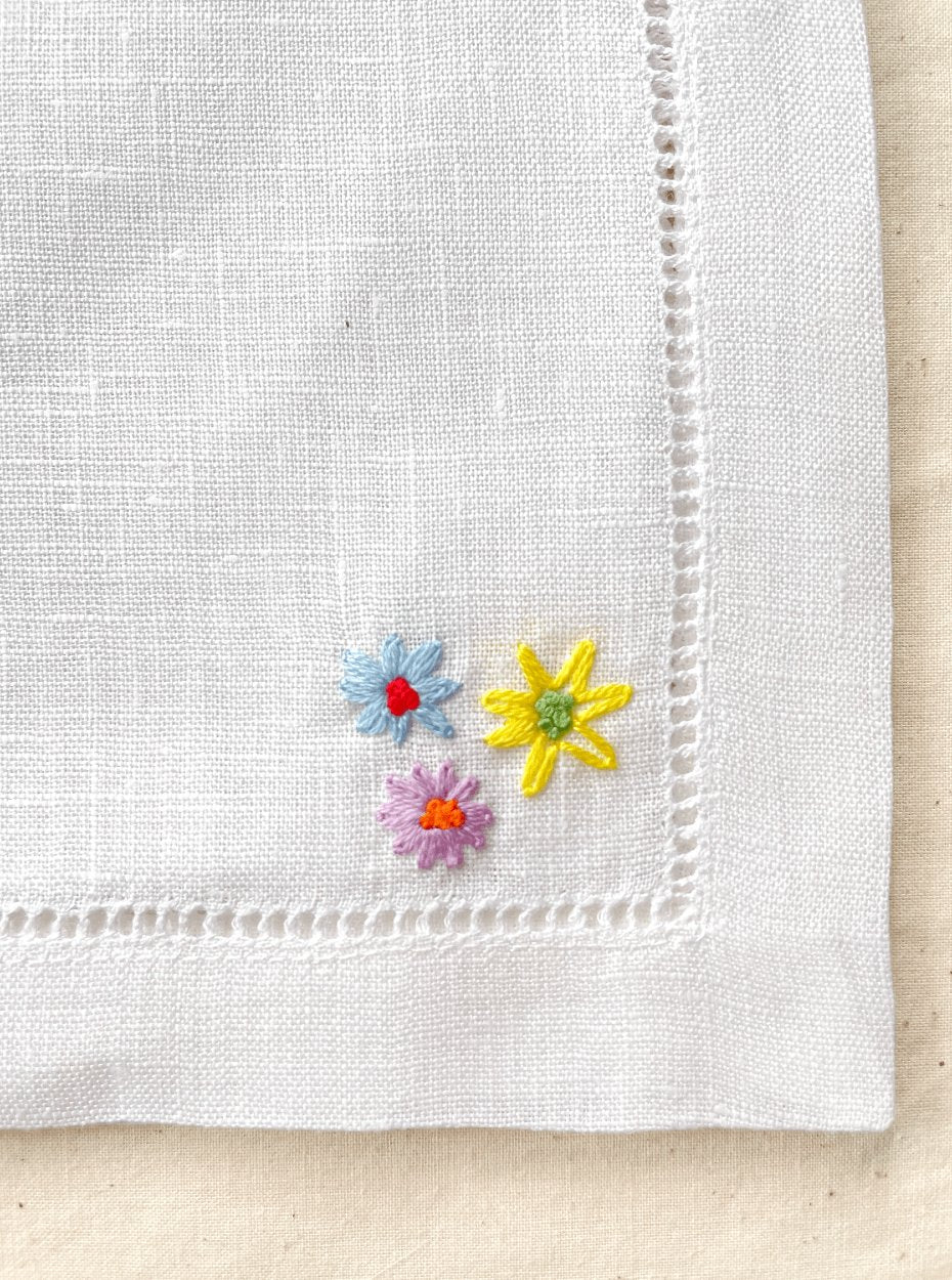 Flowers Trio Cocktail Napkins
