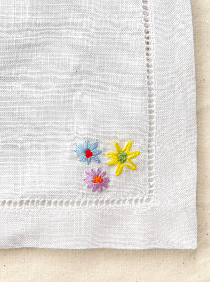 Flowers Trio Cocktail Napkins