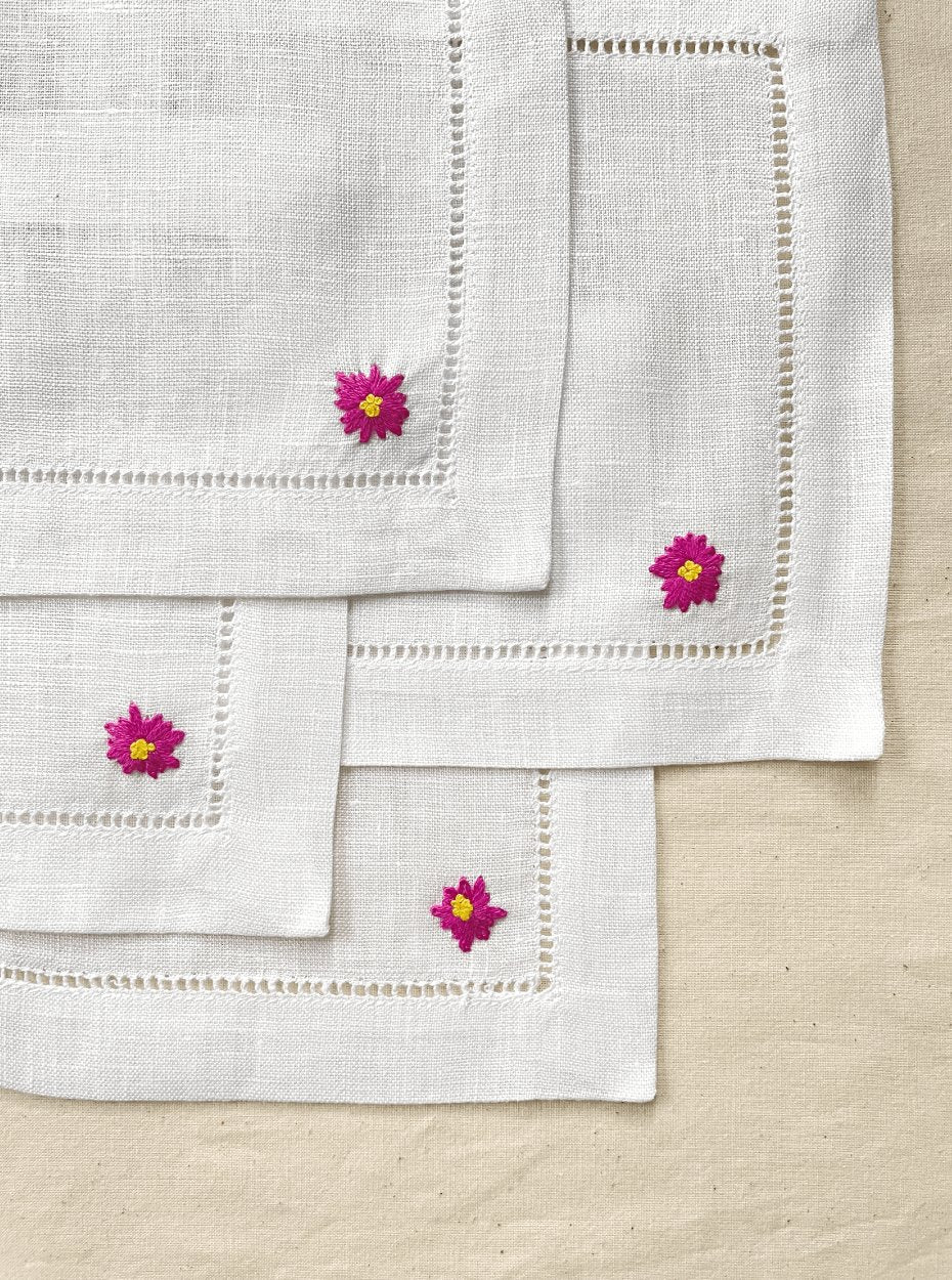Small Flowers Cocktail Napkins