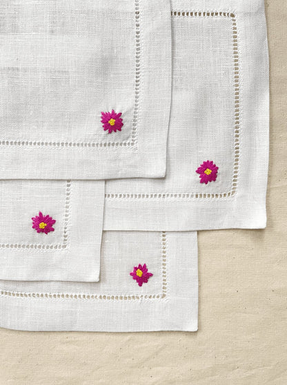 Small Flowers Cocktail Napkins