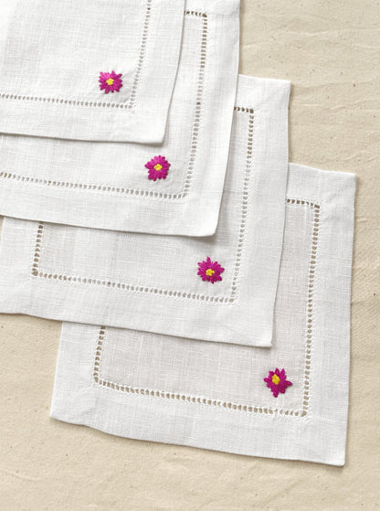 Small Flowers Cocktail Napkins