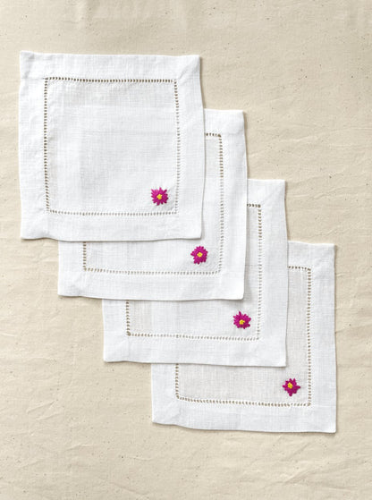 Small Flowers Cocktail Napkins