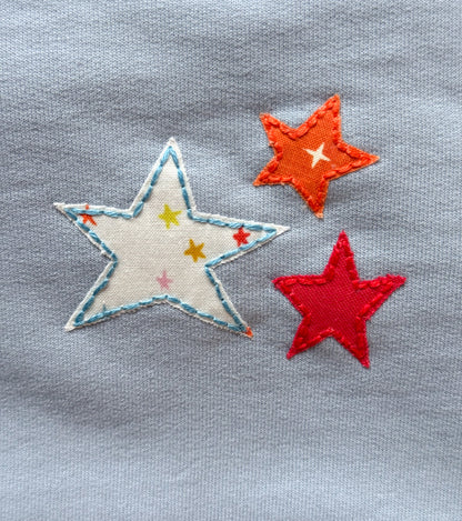 Light Blue Toddler Star Trio Sweatshirt | 12 mos