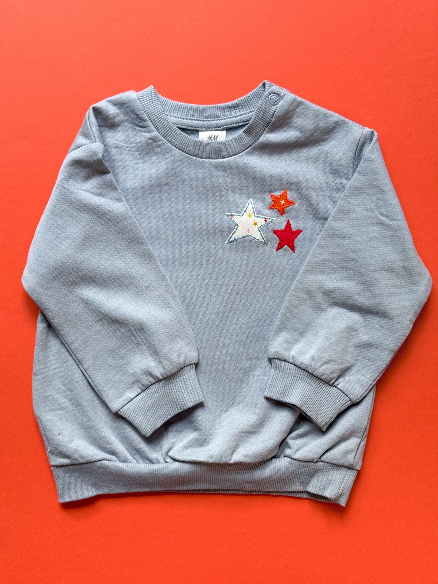 Light Blue Toddler Star Trio Sweatshirt | 12 mos