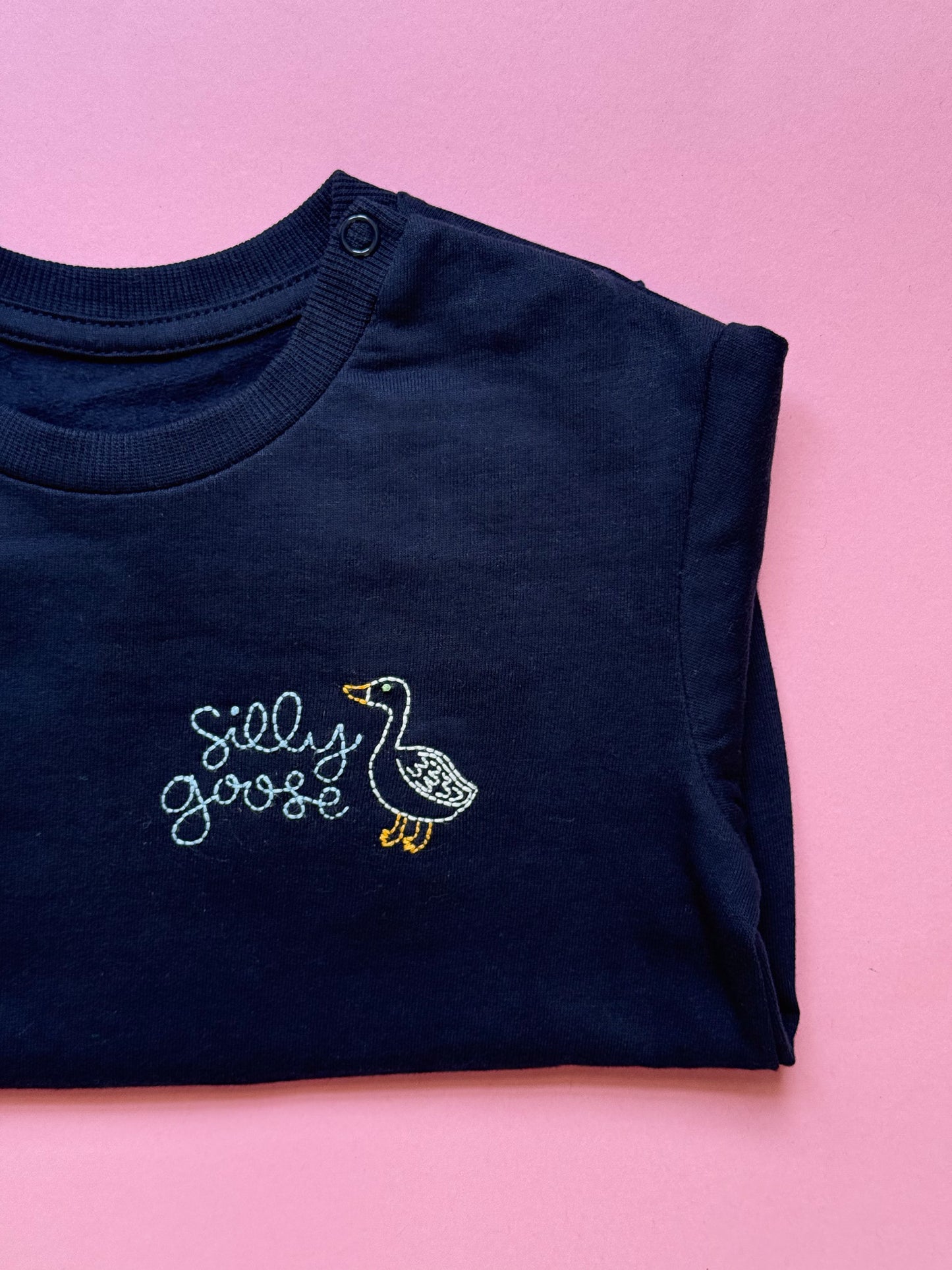 Silly Goose Navy Blue Toddler Sweatshirt | 2T