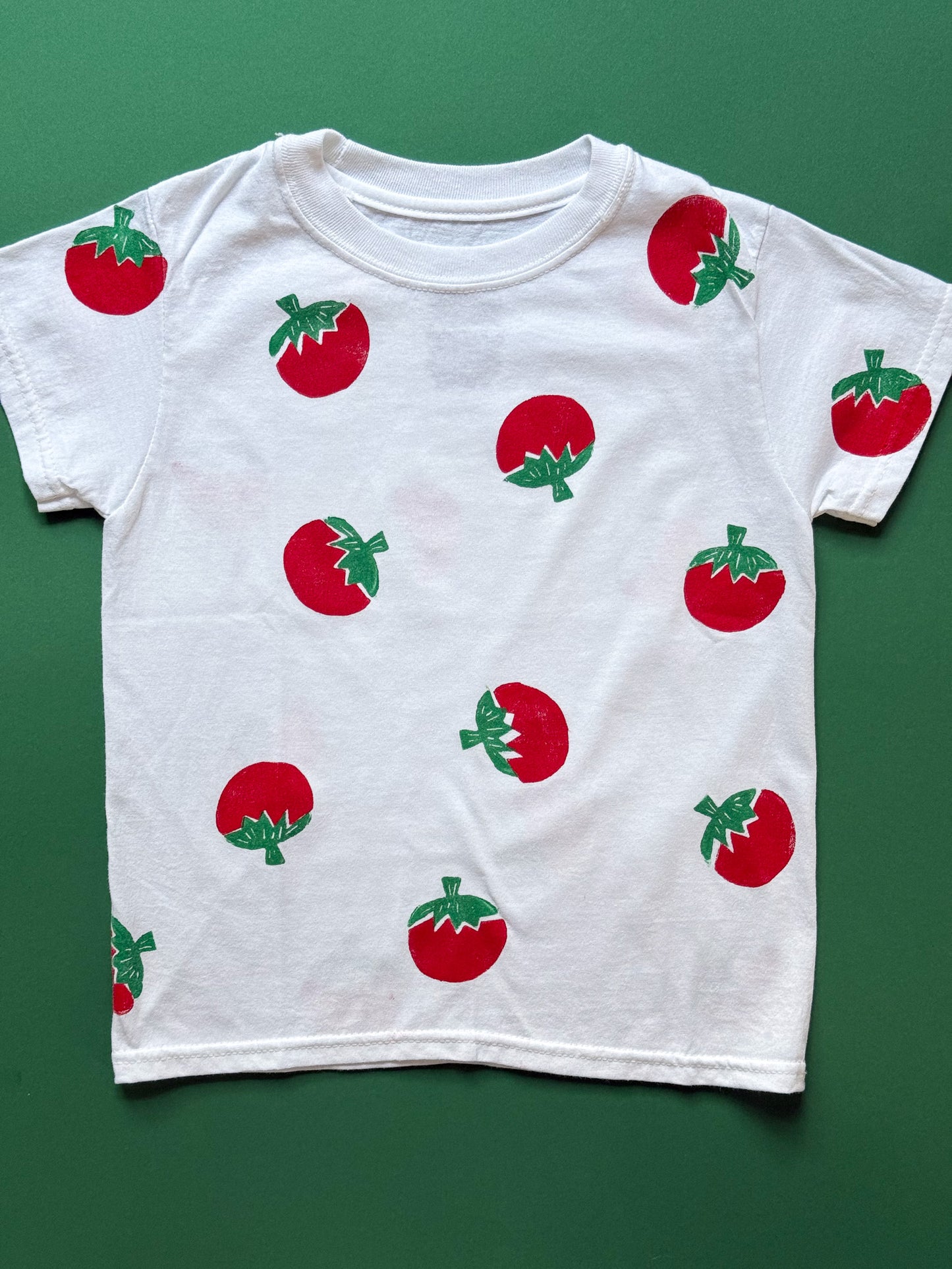 Scattered Tomatoes Block Print Kid’s T-Shirt