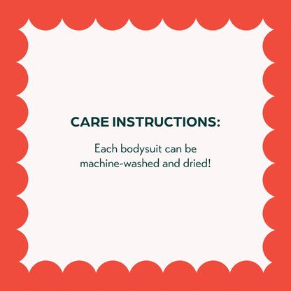 baby bodysuit care instructions