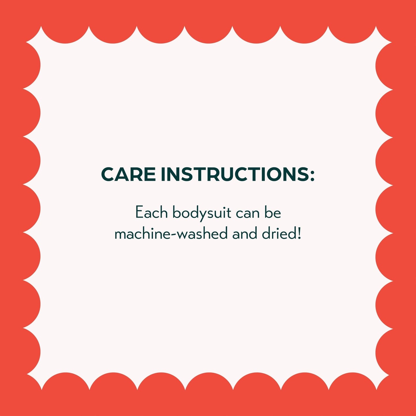 baby bodysuit care instructions